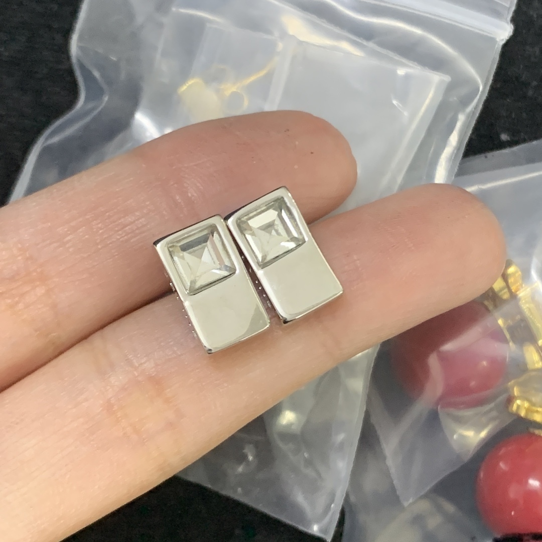 Celine Silver Geometric Earrings 151