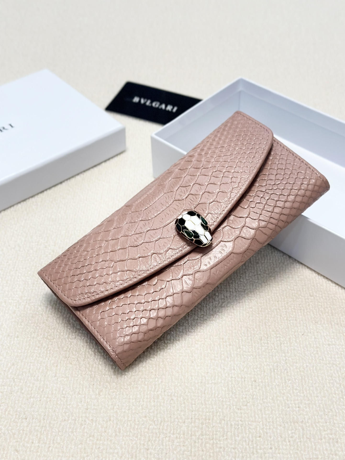 BVLGARI Rose Gold Logo-Accented Bag 202