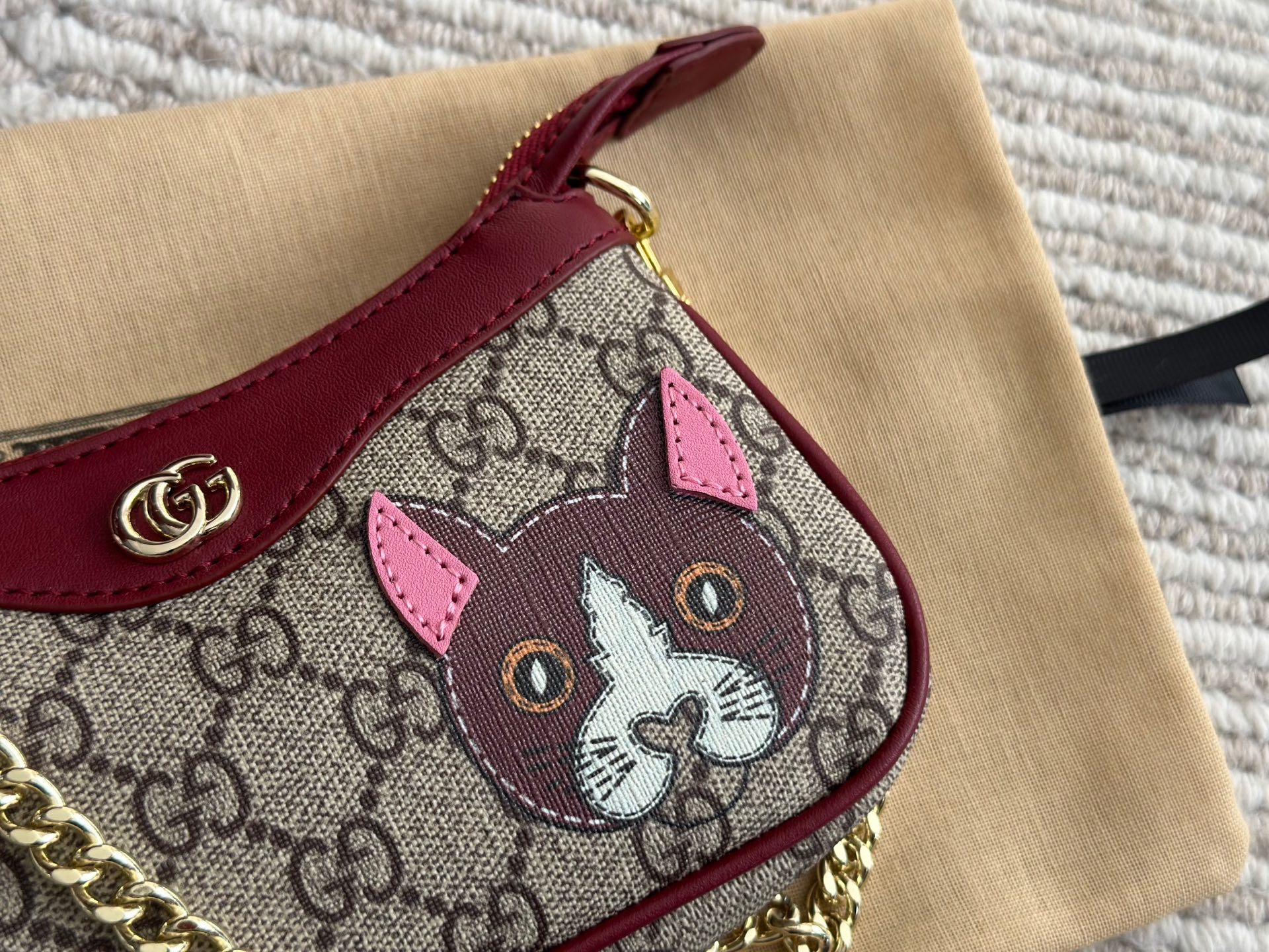 Gucci Rose Gold Quilted Bag 570