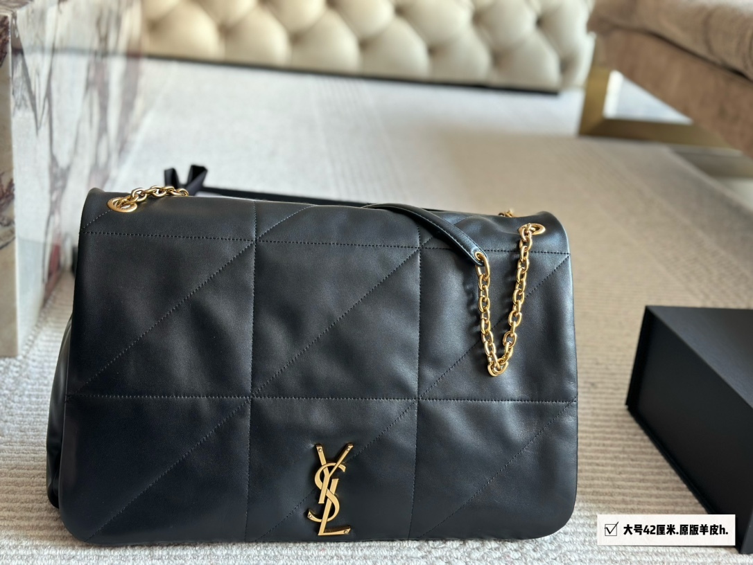 YSL Gold Logo-Accented Bag 158