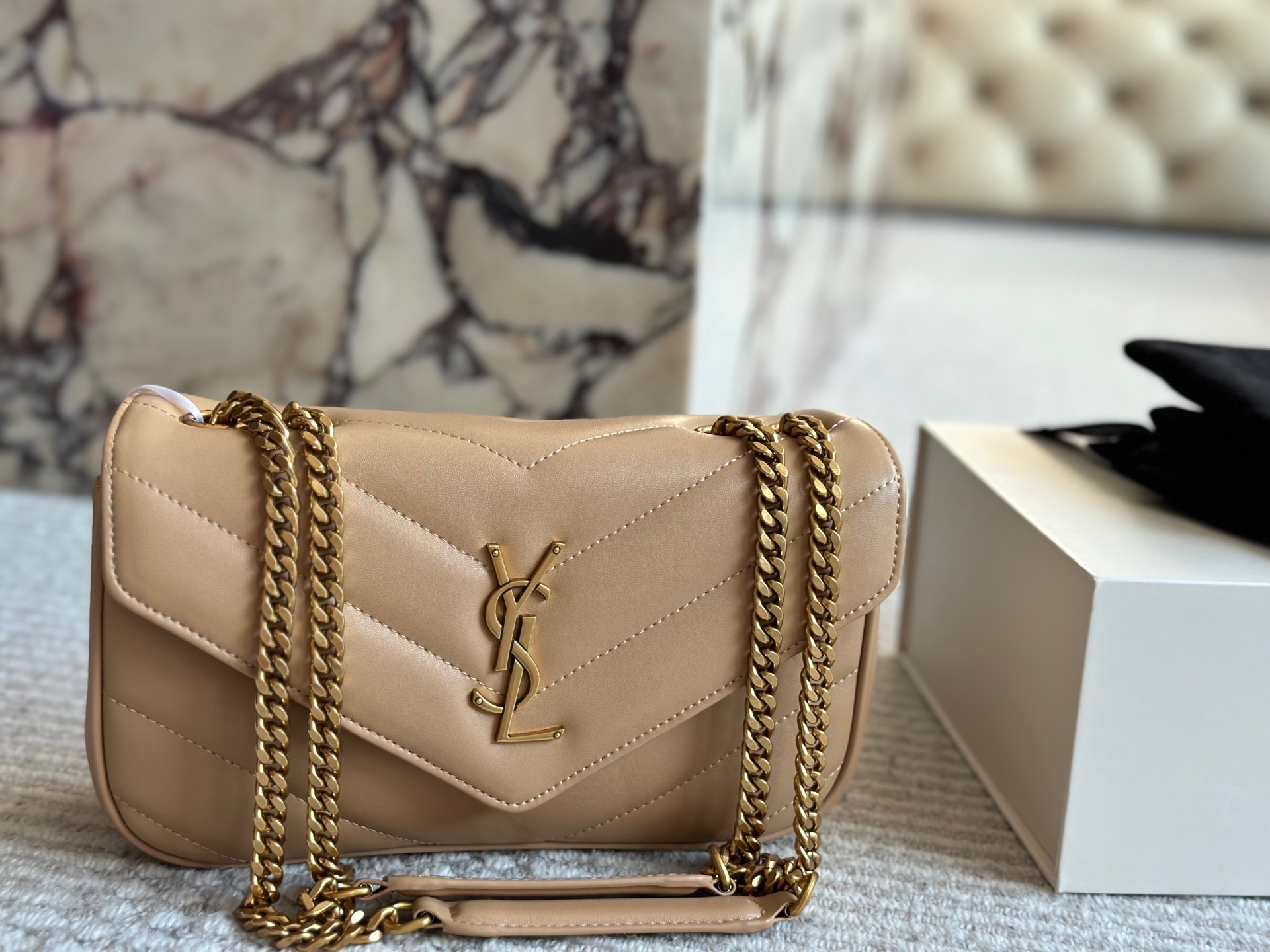 YSL Gold Vintage-Inspired Bag 147