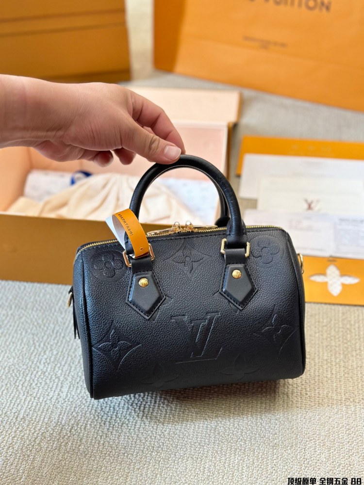 LV bag Speedy  leather bag 20cm