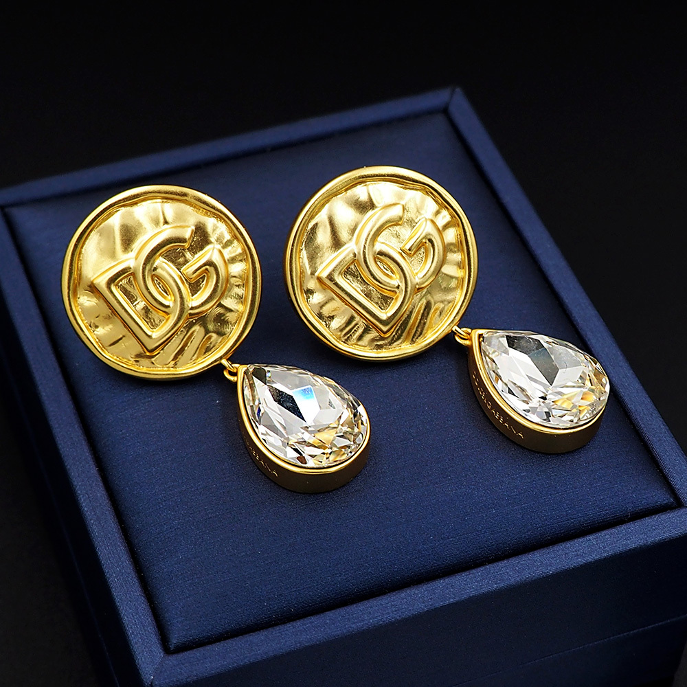 Dolce&Gabbana D&G Gold Logo-Accented Earrings 002