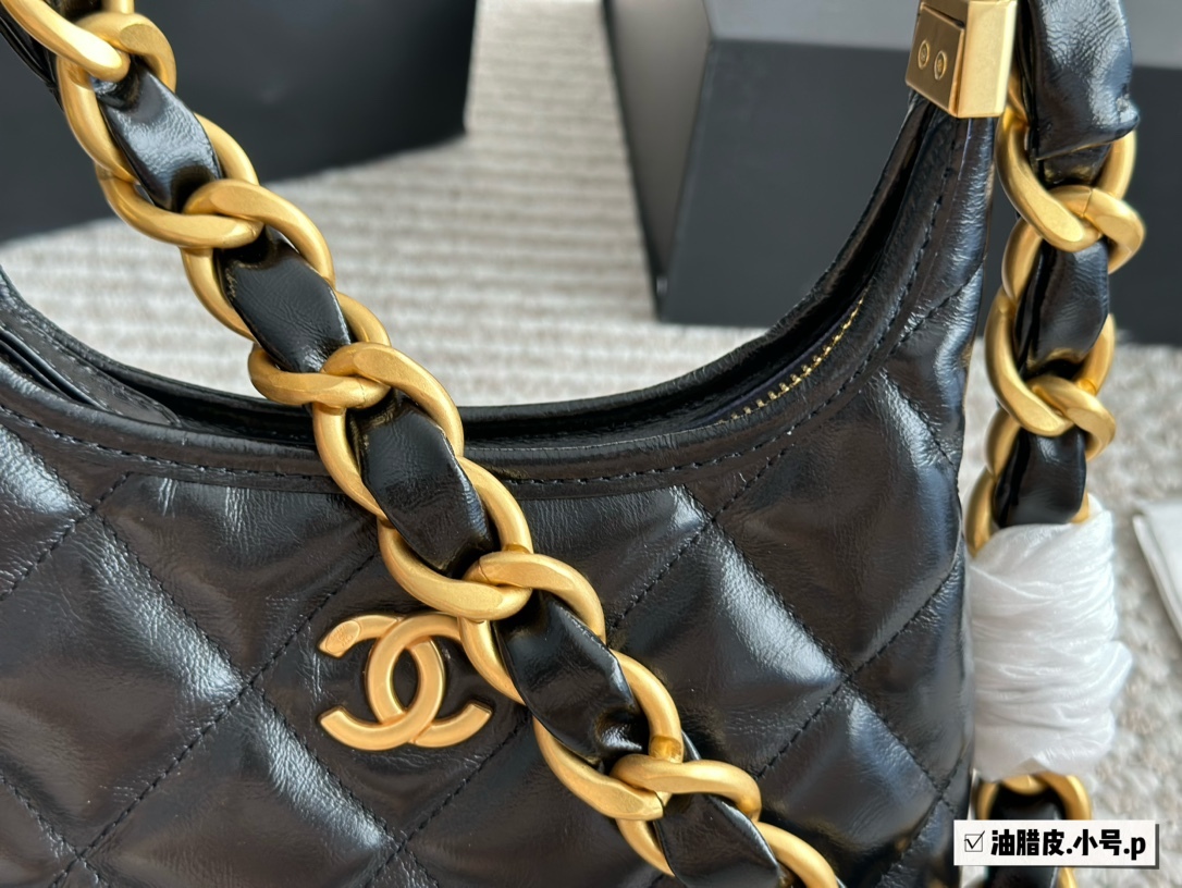Chanel Brown Quilted Bag 1403