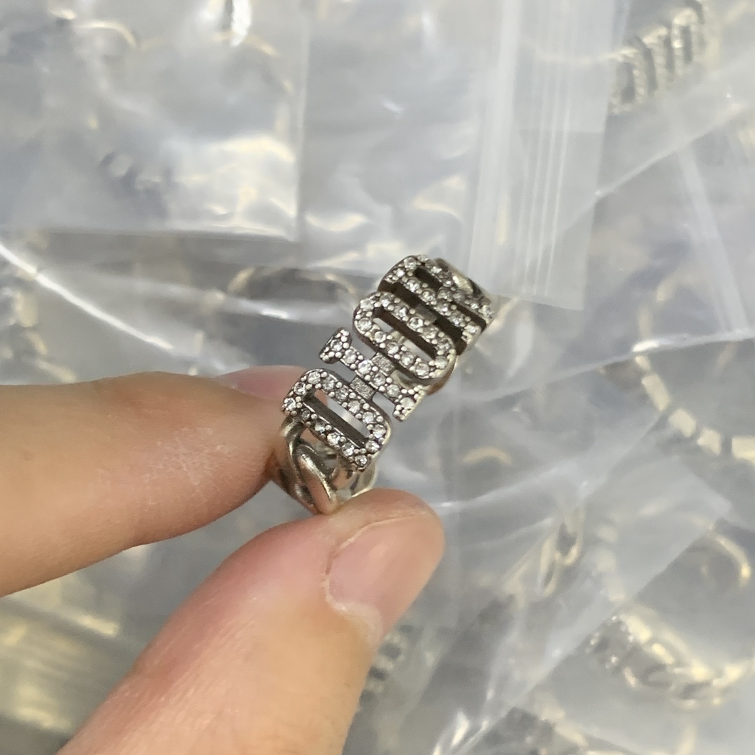 Dior Silver Vintage-Inspired Ring 196