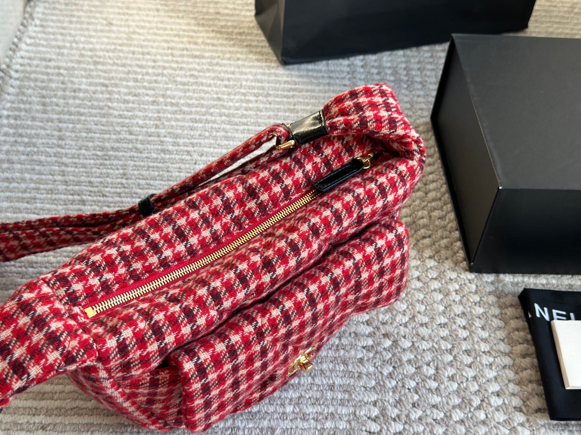 Chanel Red Quilted Bag 1382