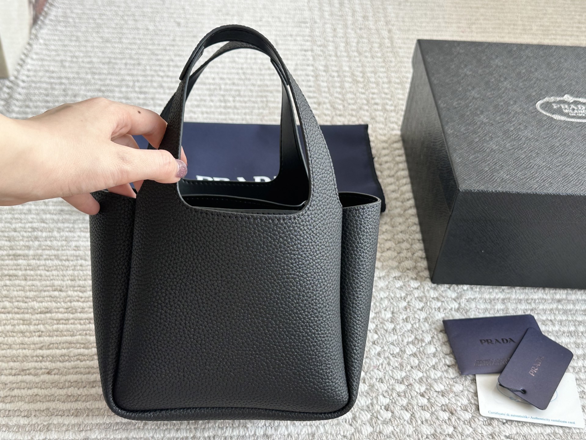 Prada Beige Logo-Accented Bag 058
