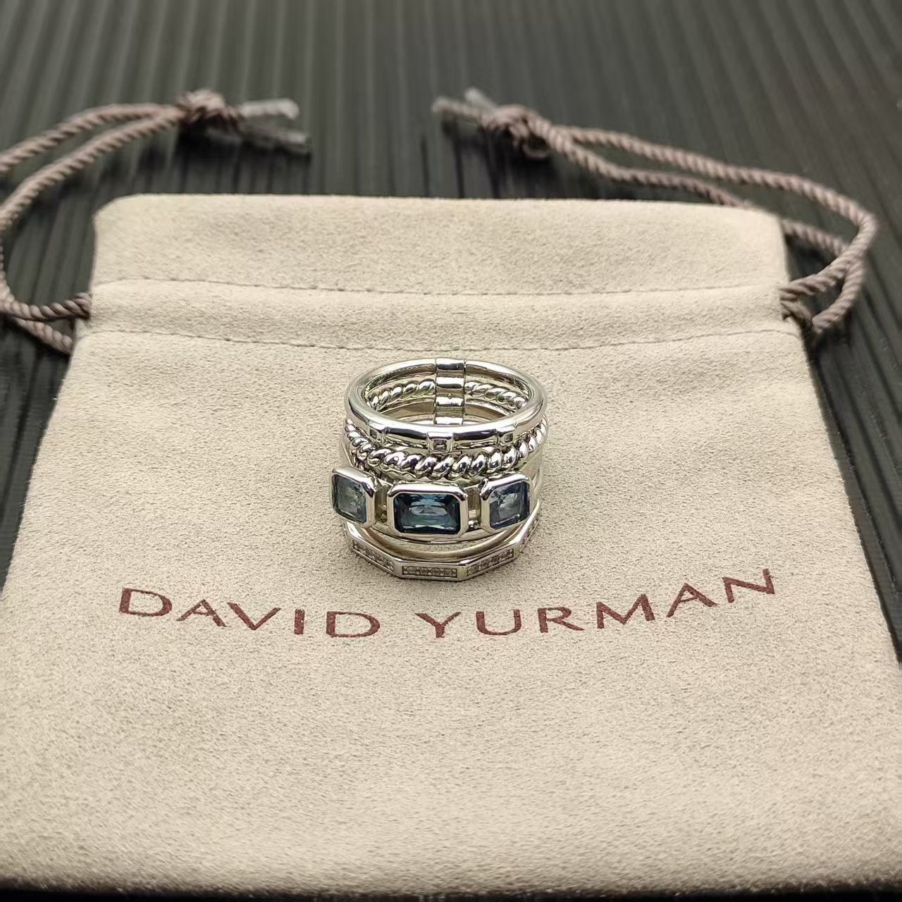 David Yurman Silver Vintage-Inspired Ring 292