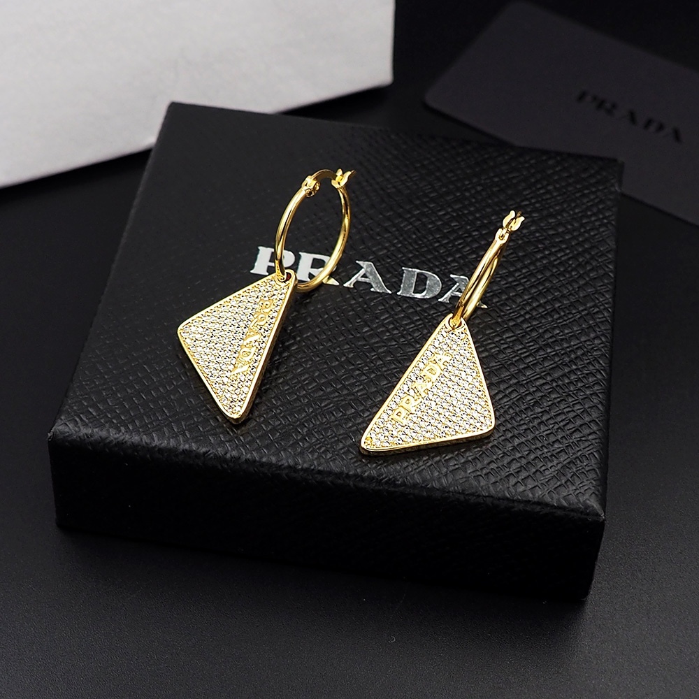 Prada Gold Romantic Earrings 110