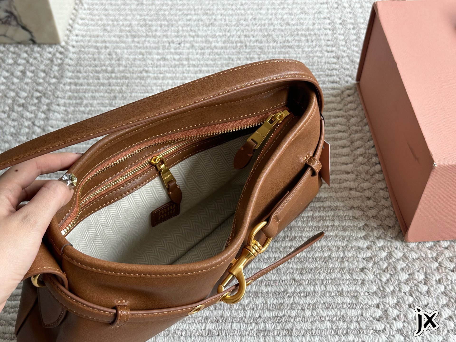 Miu Miu Rose Gold Vintage-Inspired Bag 164