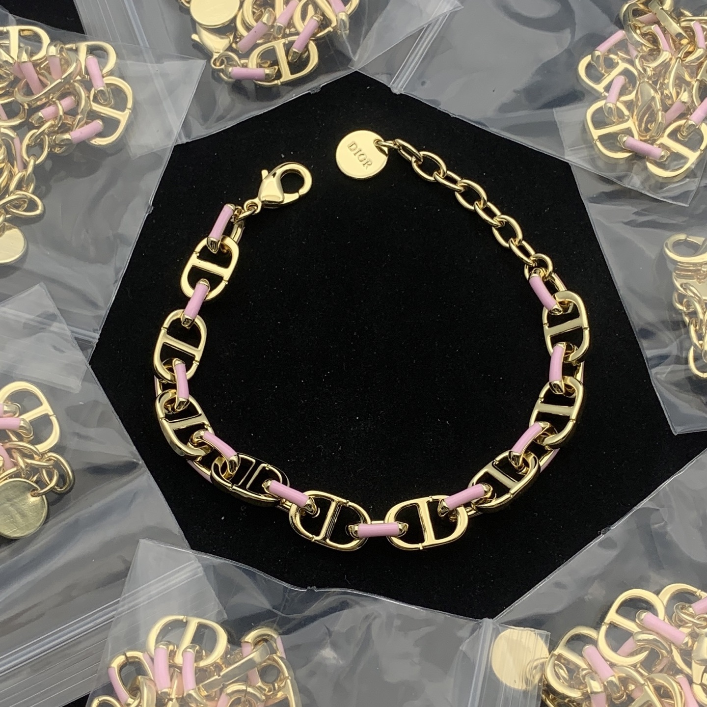 Dior Rose Gold Vintage-Inspired Bracelet 629