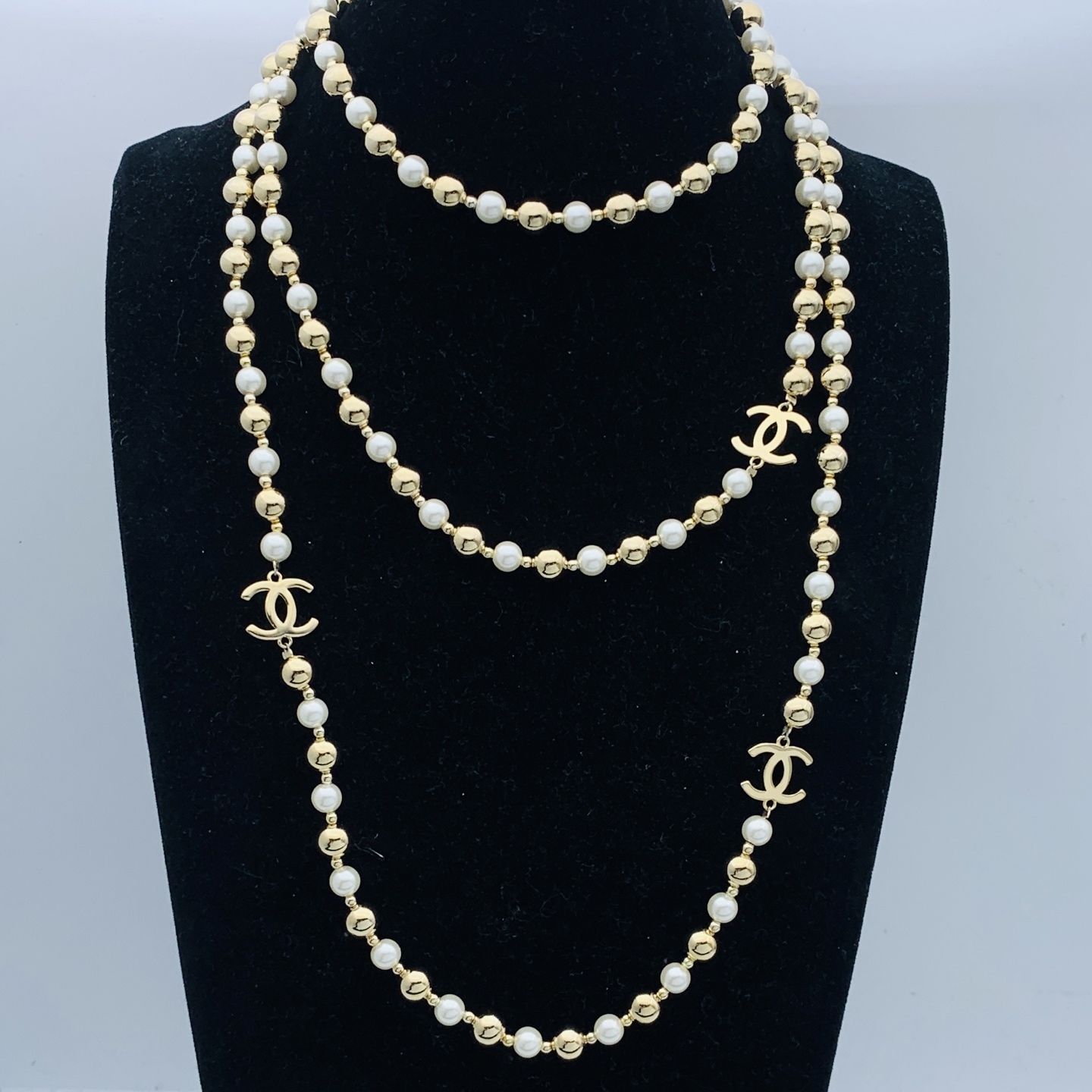 Chanel Silver Vintage-Inspired Necklace 955