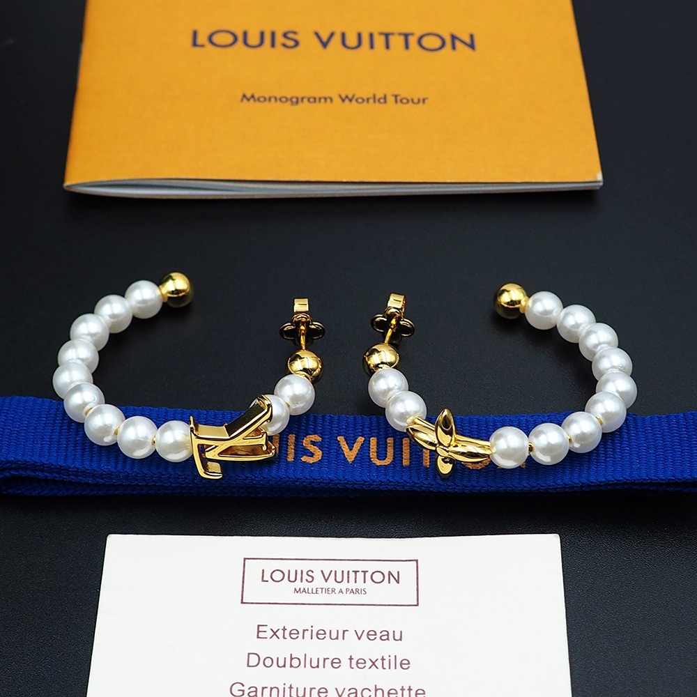LV Rose Gold Vintage-Inspired Earrings 300