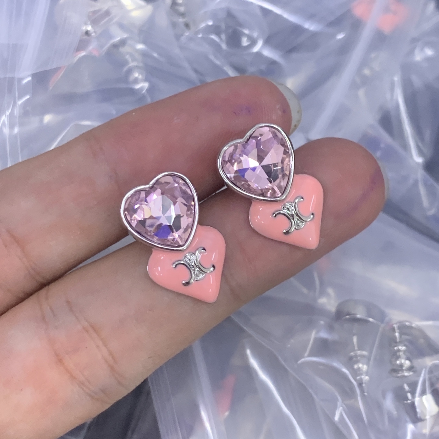 Celine Pink Romantic Earrings 160