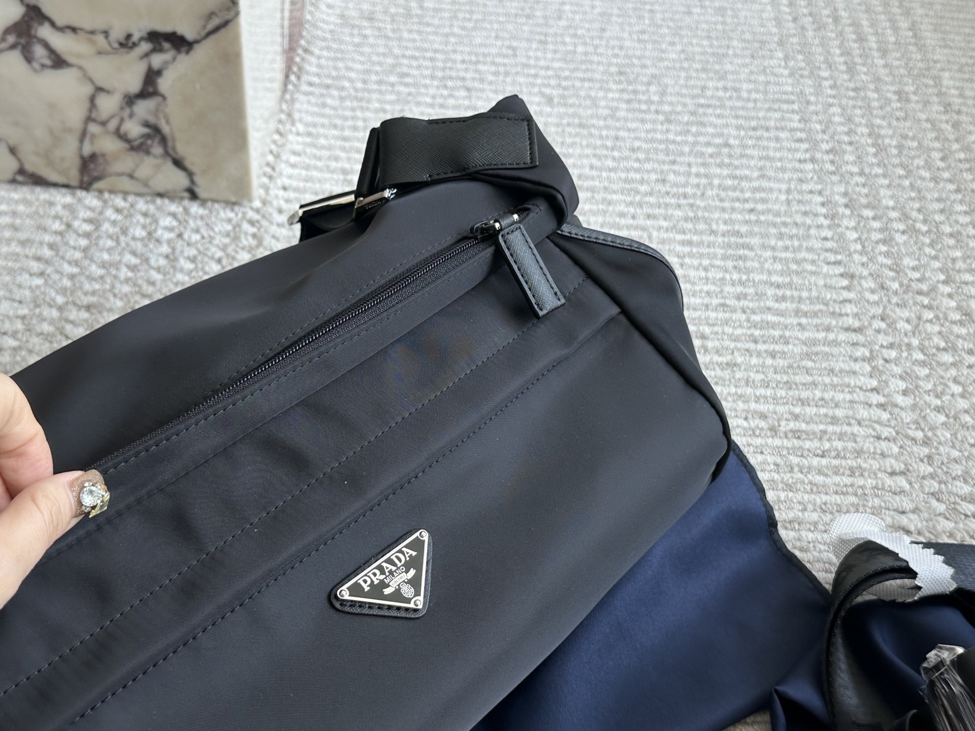 Prada Silver Quilted Bag 094