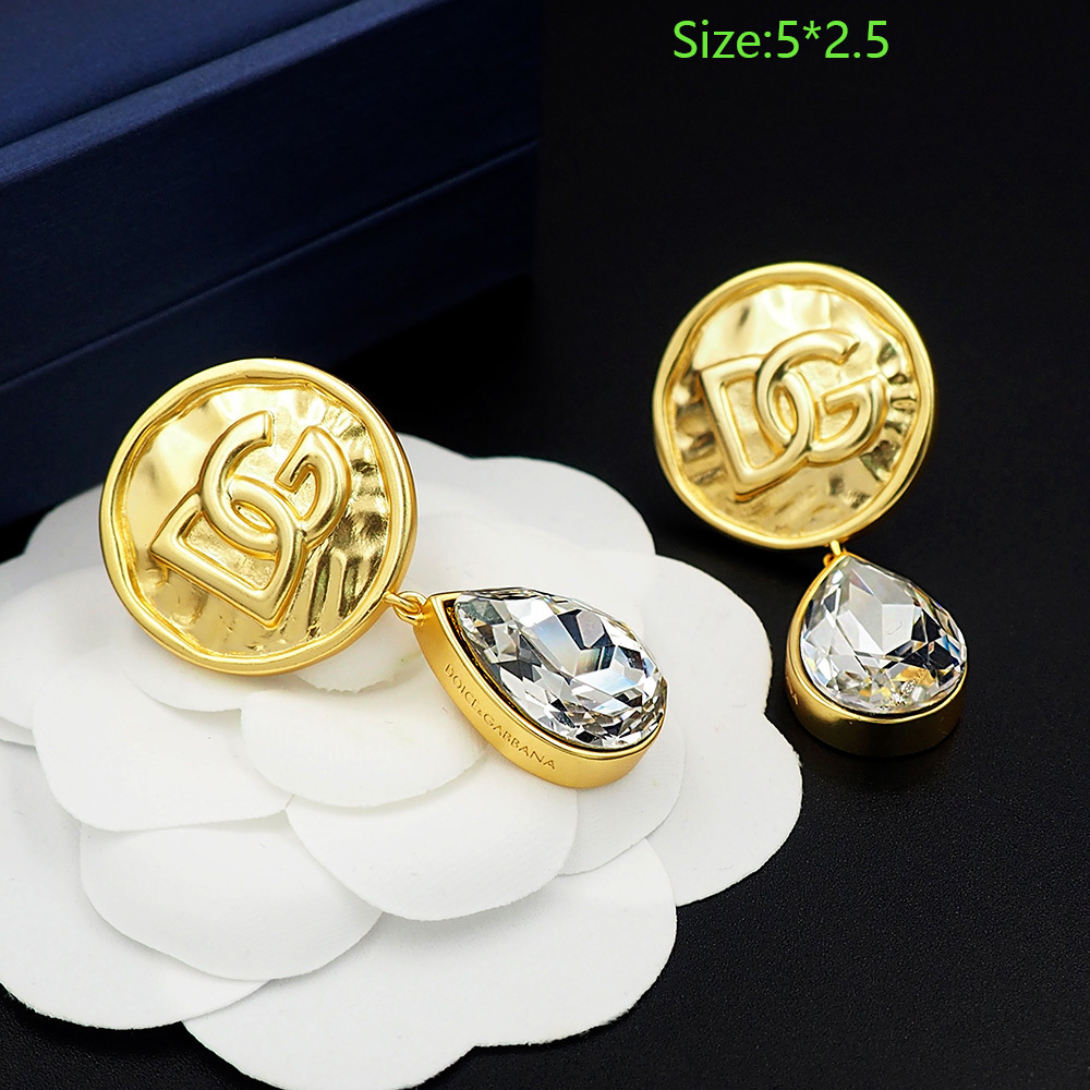 Dolce&Gabbana D&G Gold Logo-Accented Earrings 002
