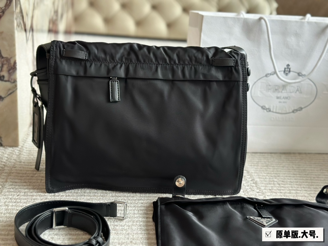 Prada Beige Logo-Accented Bag 035