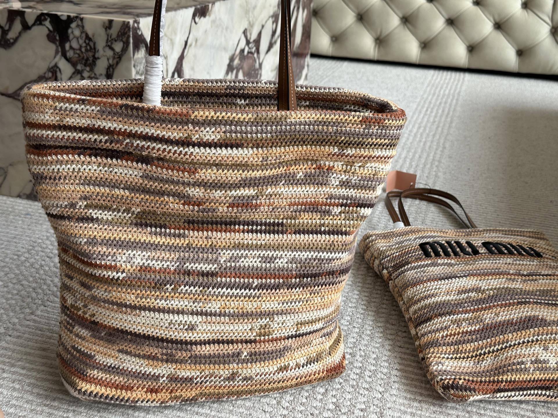 Miu Miu Beige Vintage-Inspired Bag 136