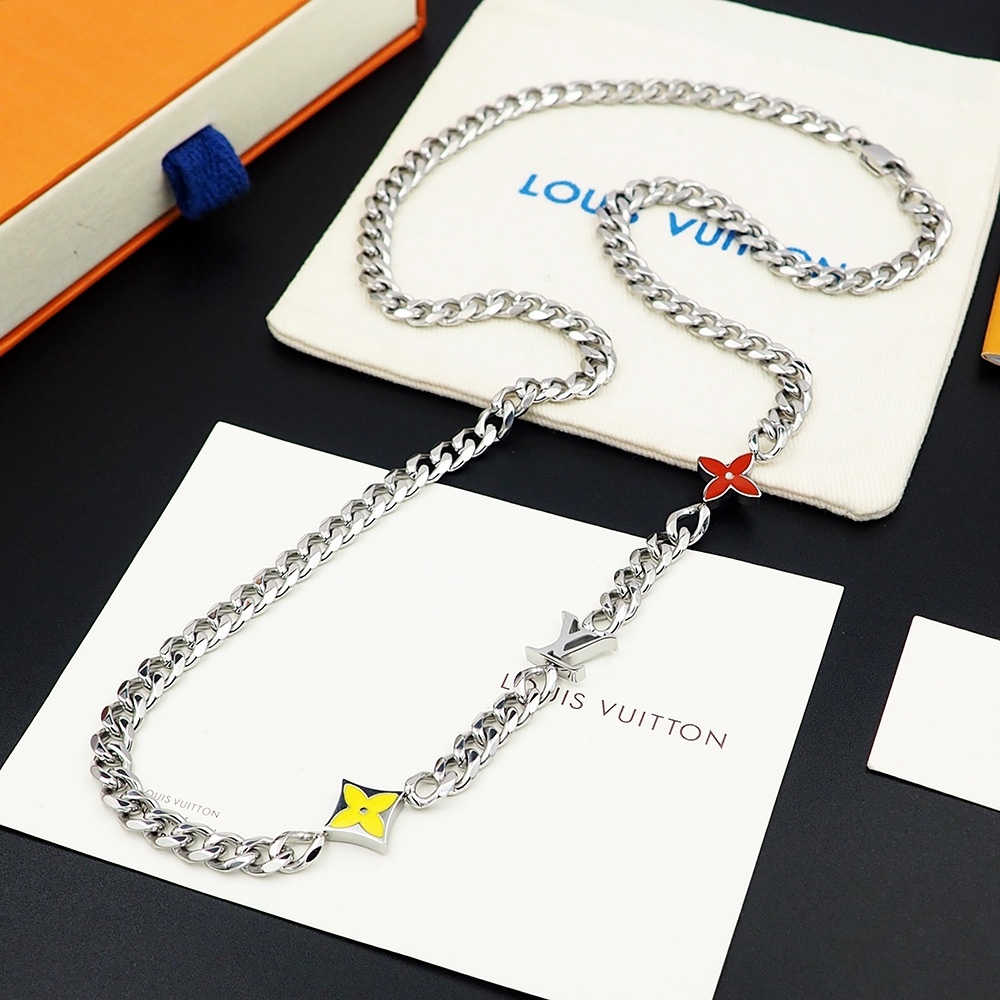 LV Orange Modern Necklace 189
