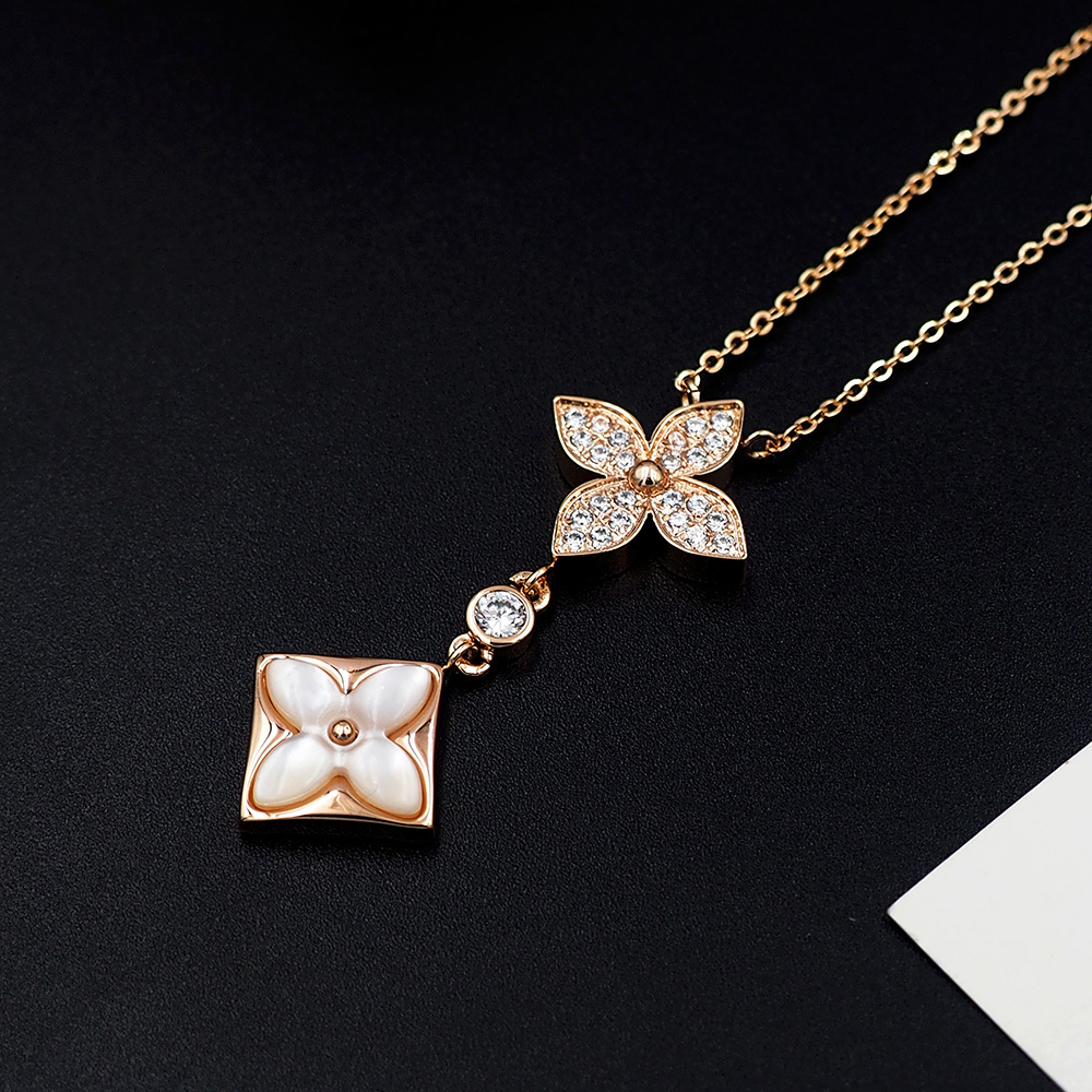 LV Rose Gold Romantic Necklace 251