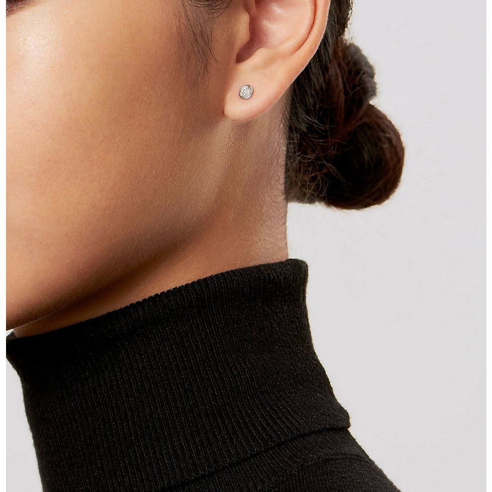 Tiffany Gold Logo-Accented Earrings 018