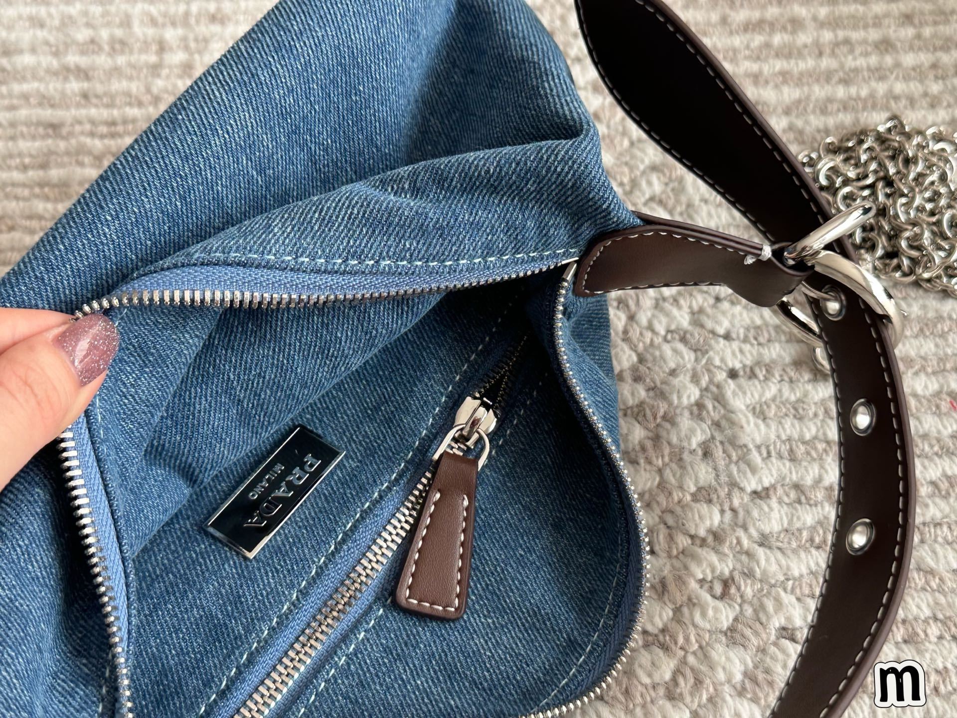 Prada Silver Vintage-Inspired Bag 047