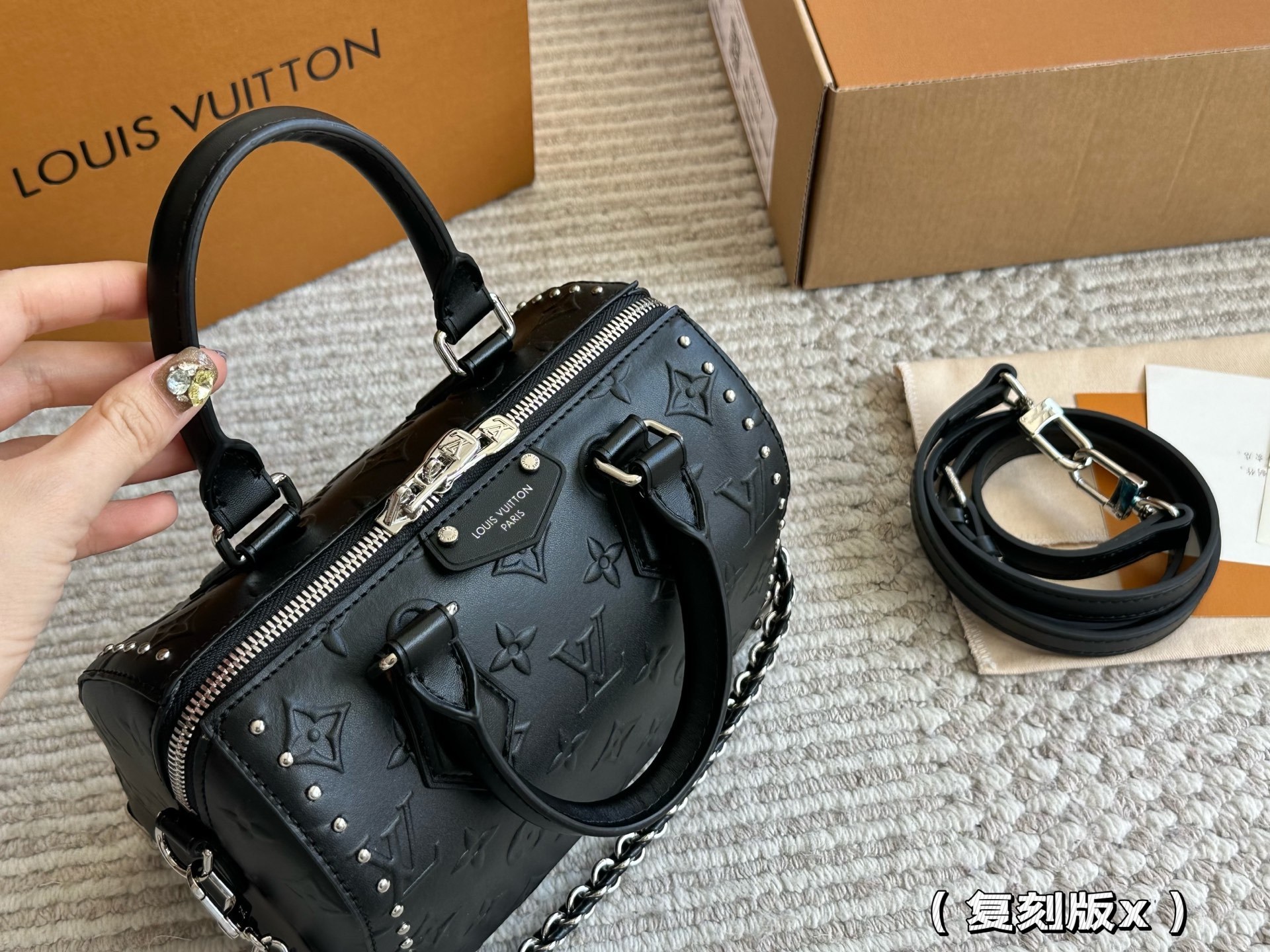 LV Silver Quilted Bag 1597