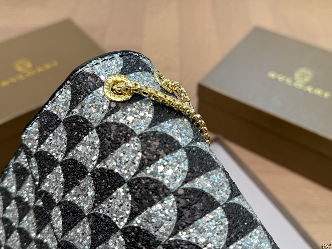BVLGARI Silver Geometric Bag 197