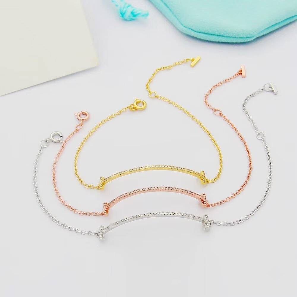 Tiffany Rose Gold Logo-Accented Bracelet 086