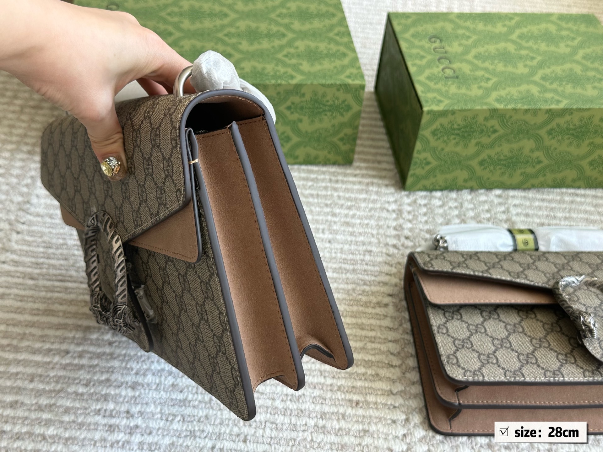 Gucci Silver Quilted Bag 564