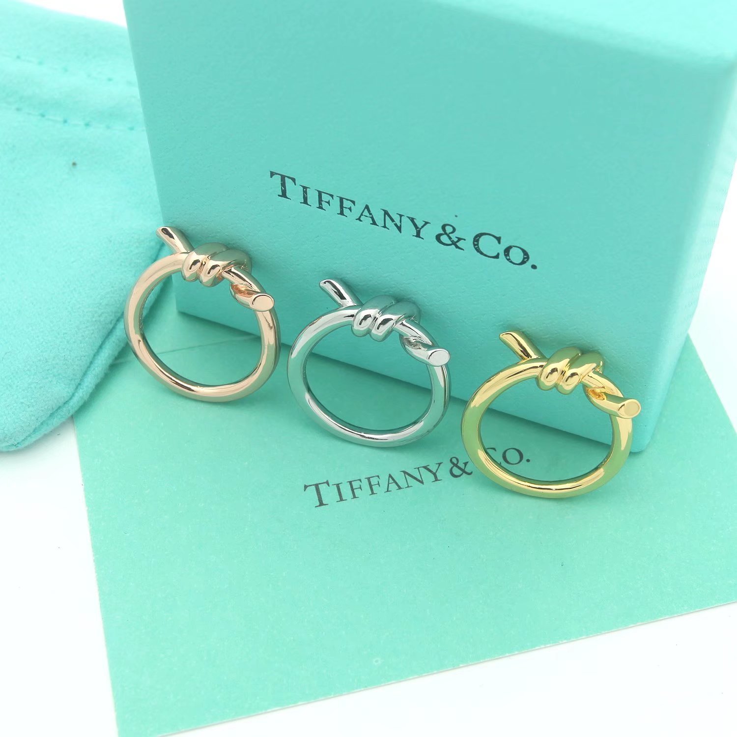 Tiffany Gold Logo-Accented Ring 051