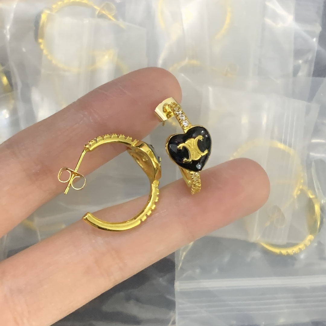 Celine Yellow Vintage-Inspired Earrings 143