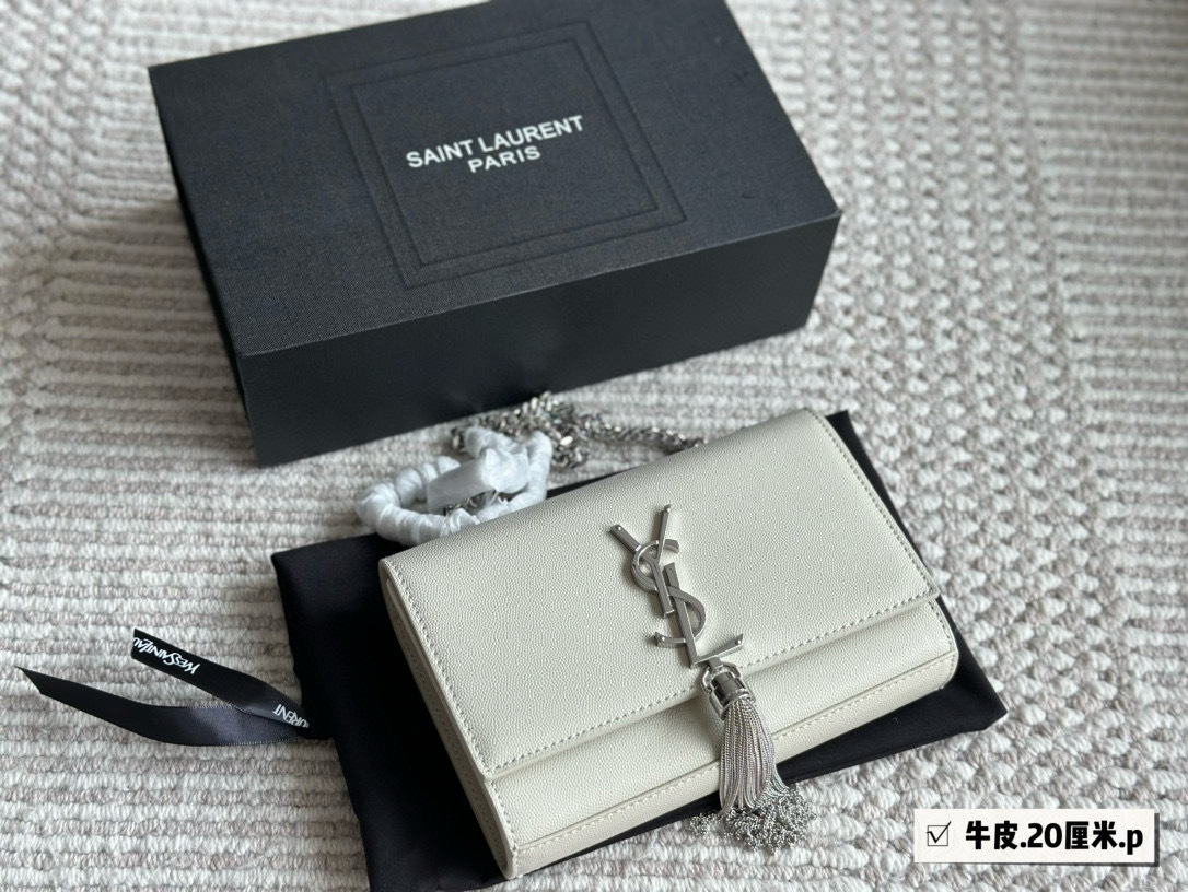 YSL Silver Logo-Accented Bag 142