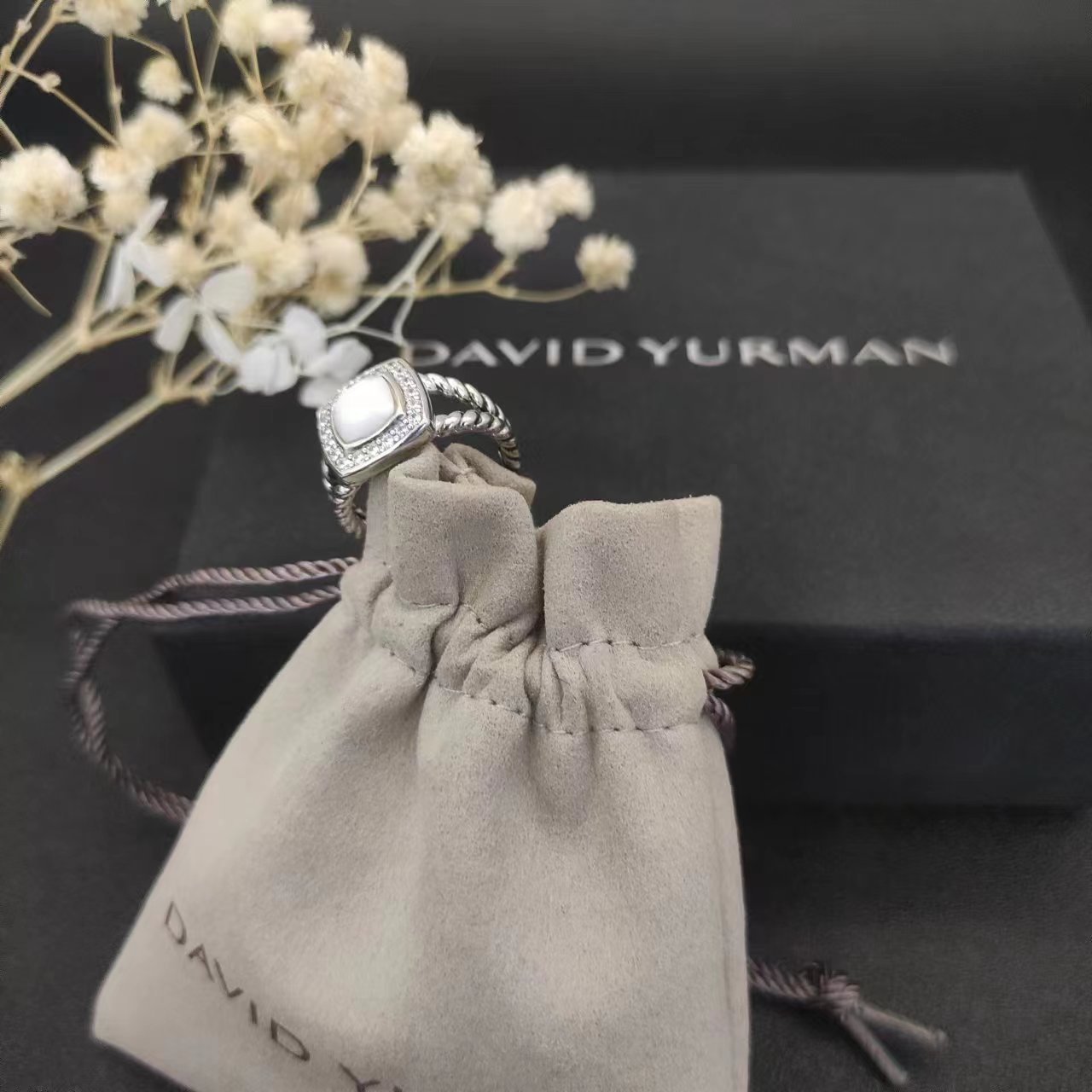 David Yurman Silver Vintage-Inspired Ring 252