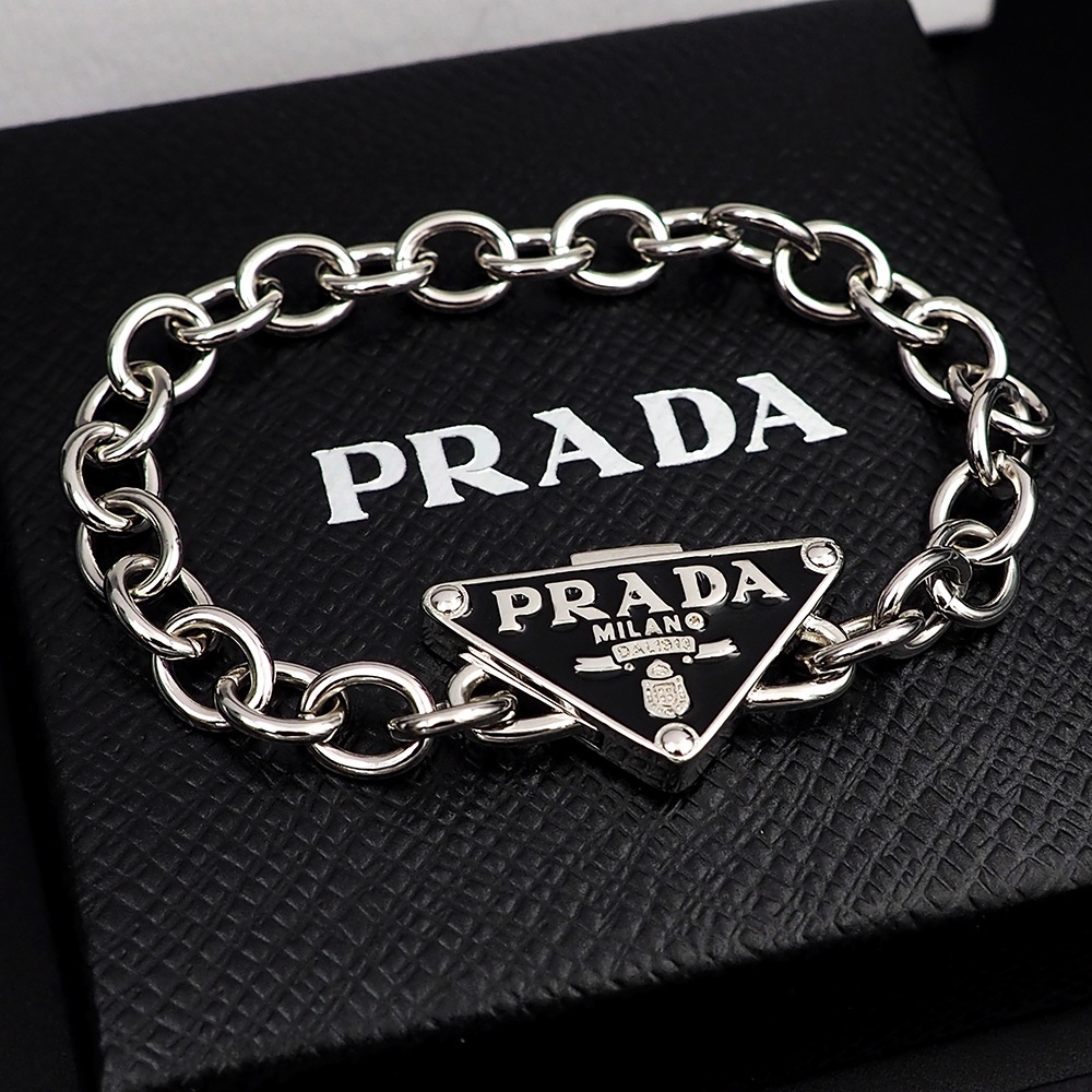 Prada Silver Vintage-Inspired Bracelet 114