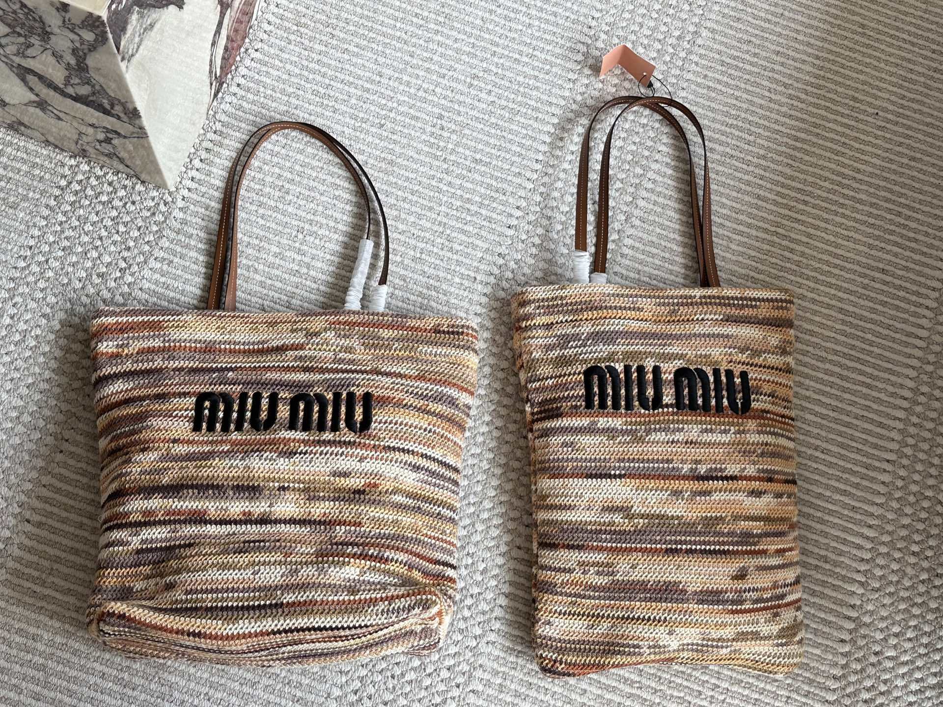 Miu Miu Beige Vintage-Inspired Bag 136