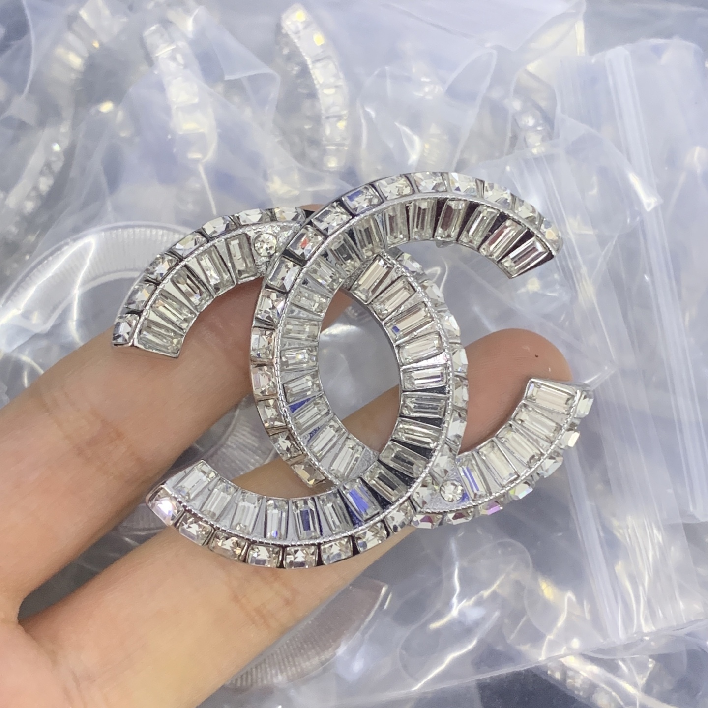 Chanel Silver Vintage-Inspired Brooch 1168