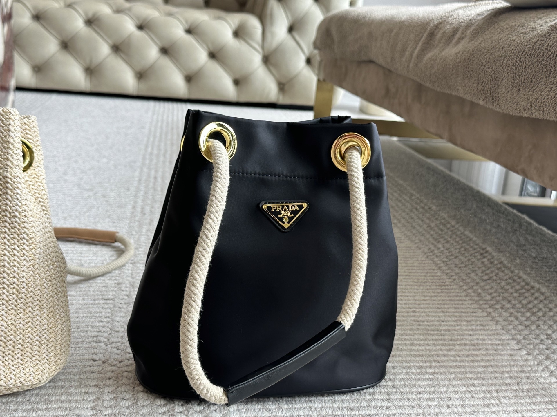 Prada Rose Gold Vintage-Inspired Bag 060