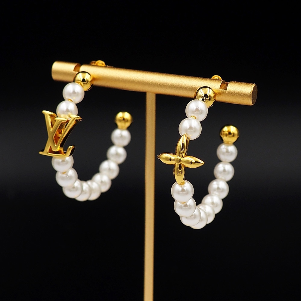 LV Rose Gold Vintage-Inspired Earrings 300