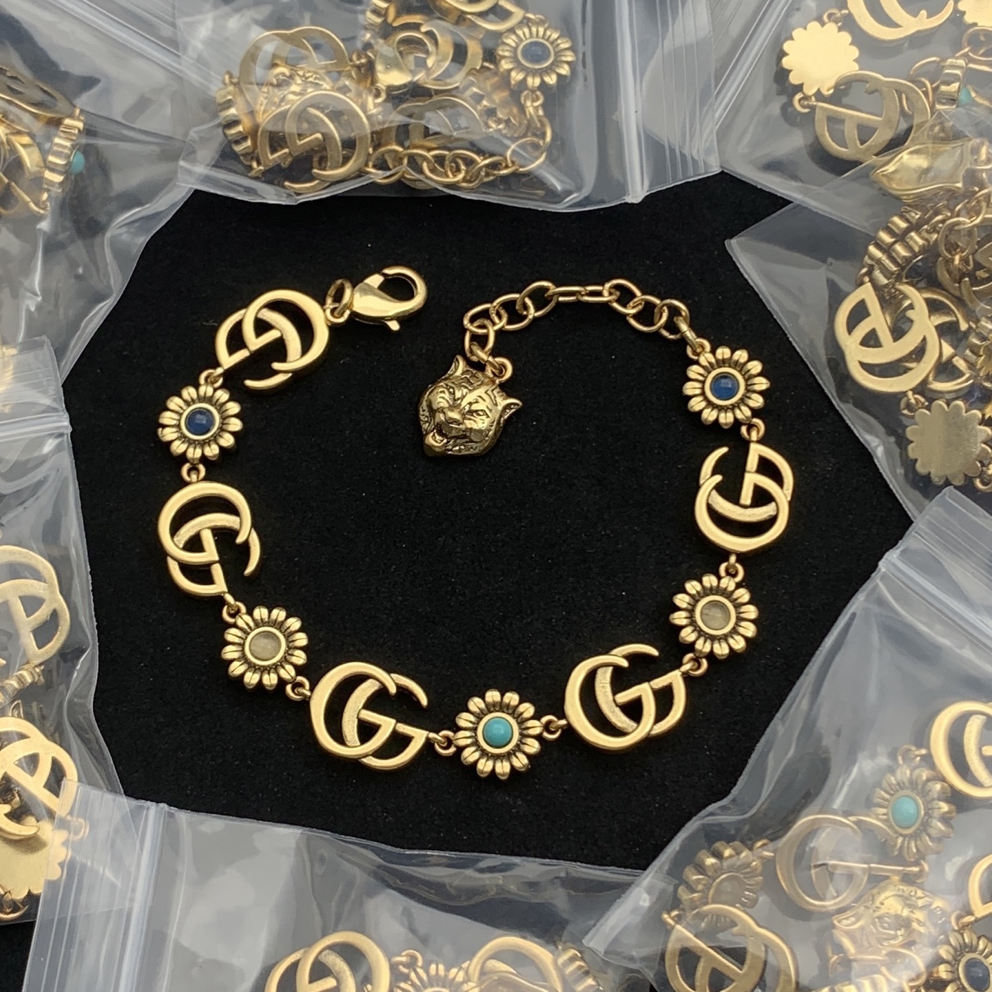 Gucci Rose Gold Vintage-Inspired Bracelet 222