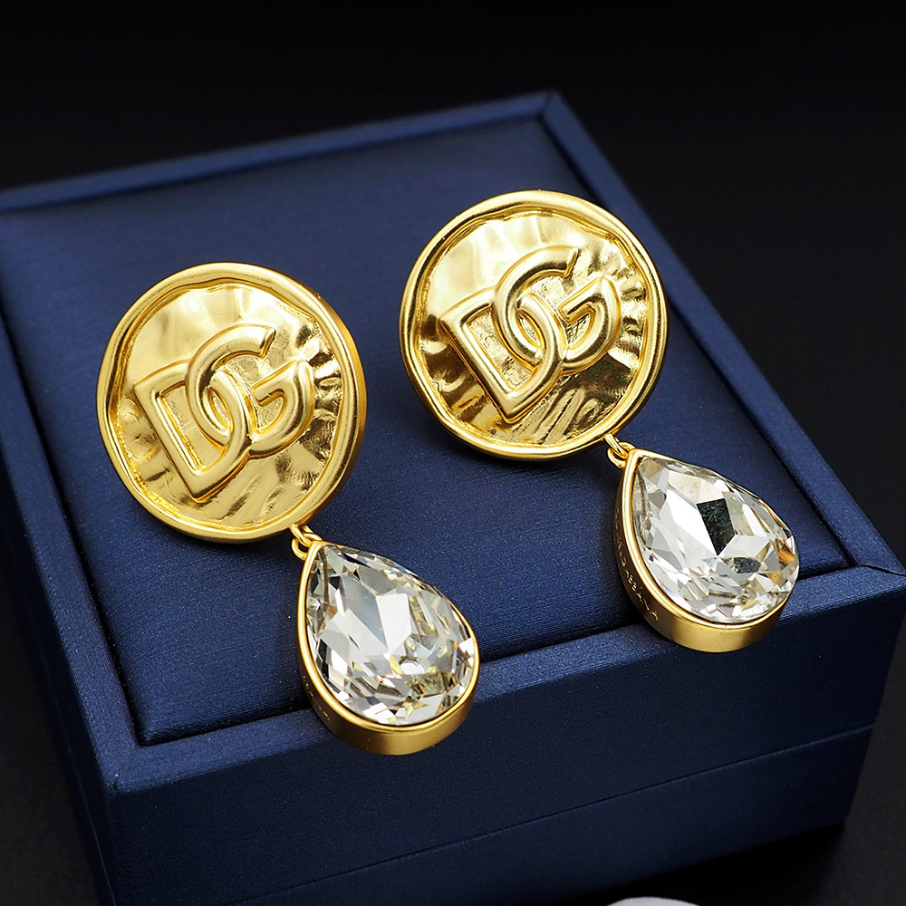 Dolce&Gabbana D&G Gold Logo-Accented Earrings 002