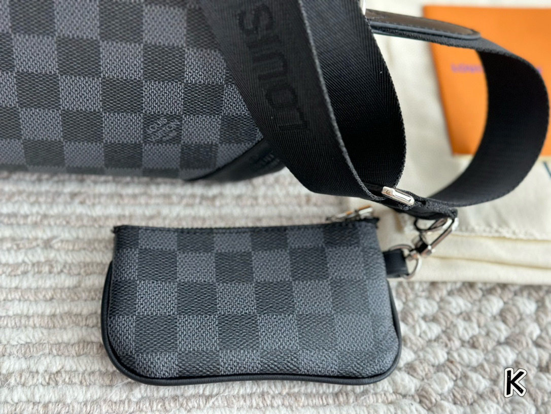 LV Silver Quilted Bag 1408