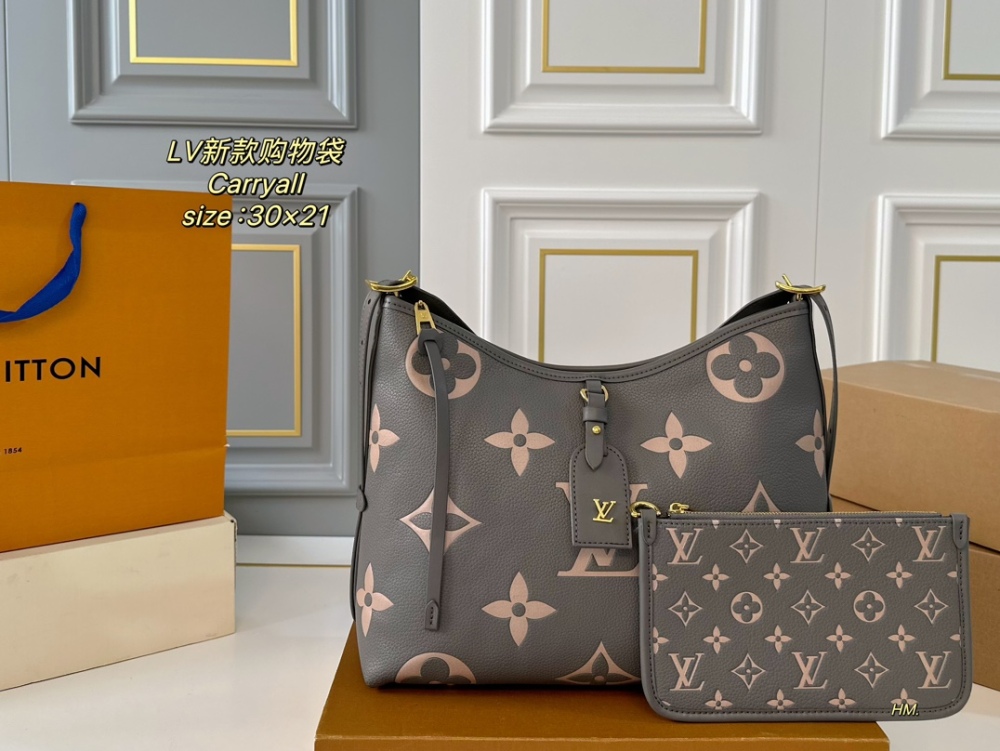 LV bag carryall leather bag 30cm