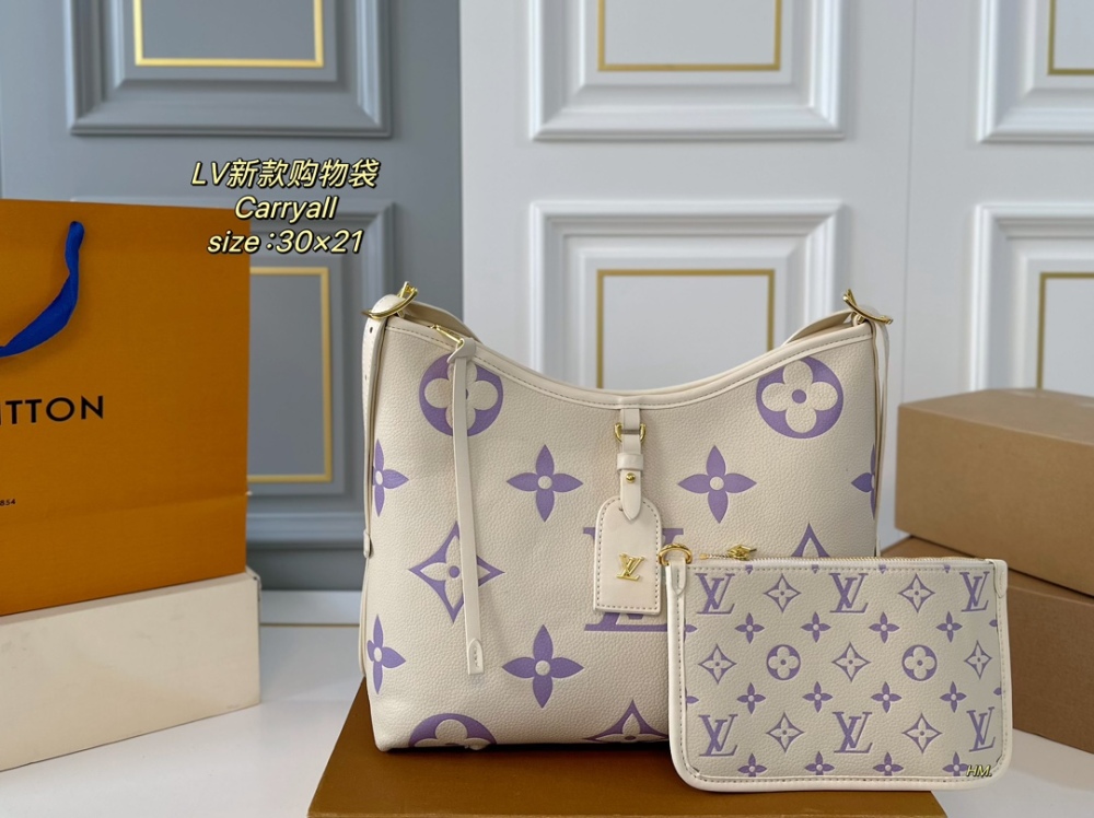 LV bag carryall leather bag 30cm