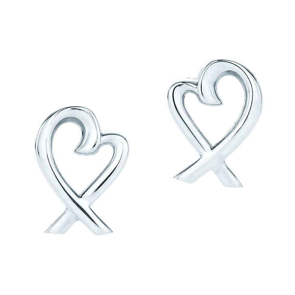 Tiffany Silver Logo-Accented Earrings 039