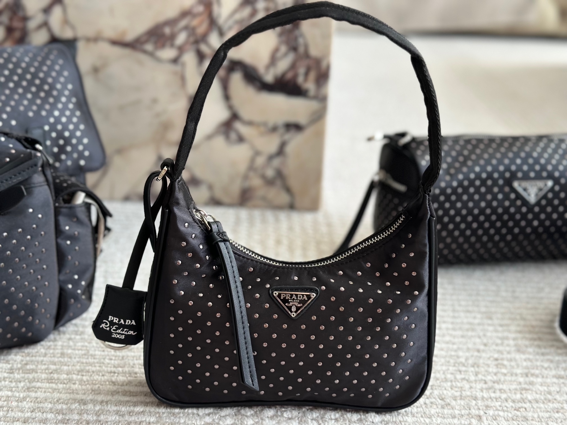 Prada Silver Vintage-Inspired Bag 049