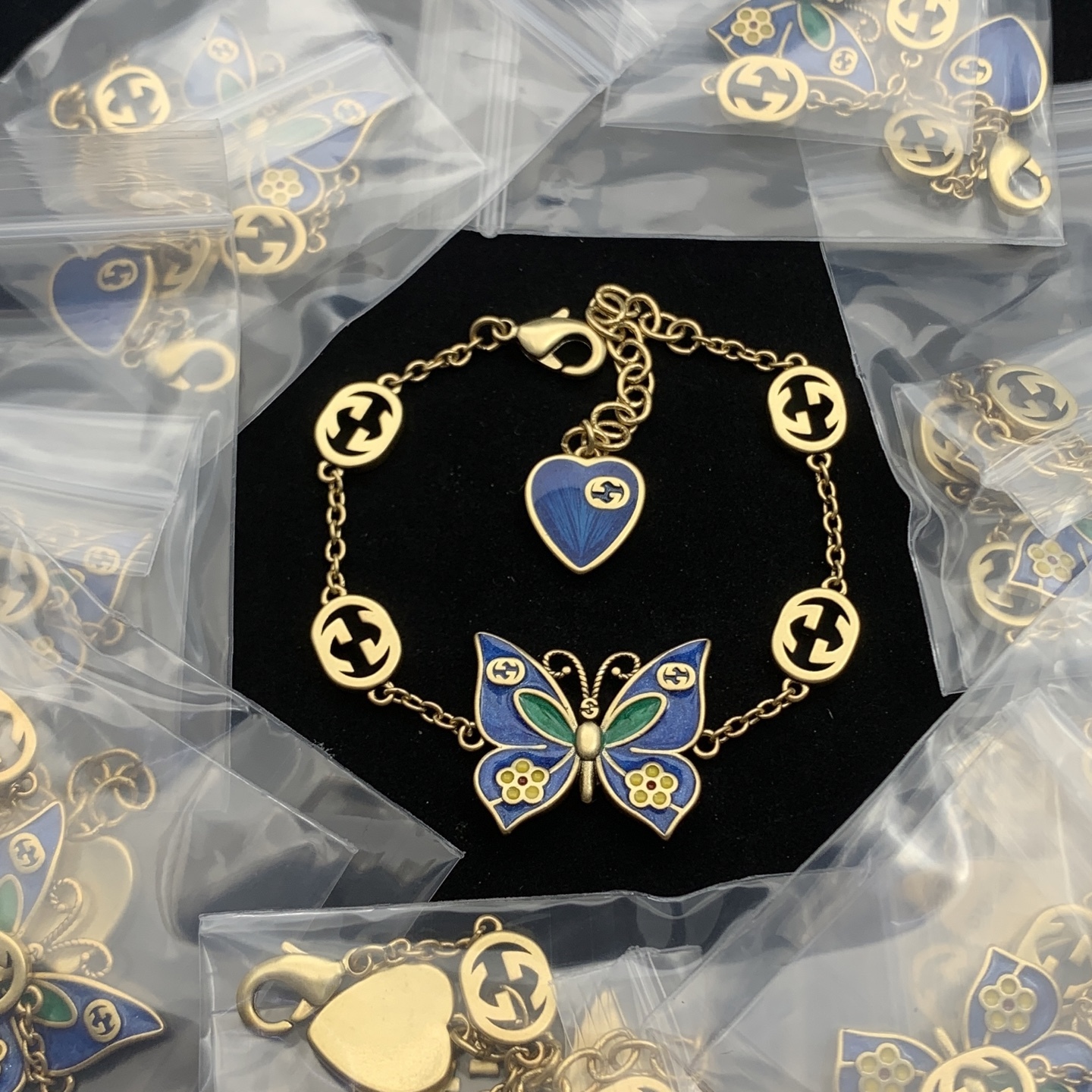 Gucci Blue Vintage-Inspired Bracelet 225
