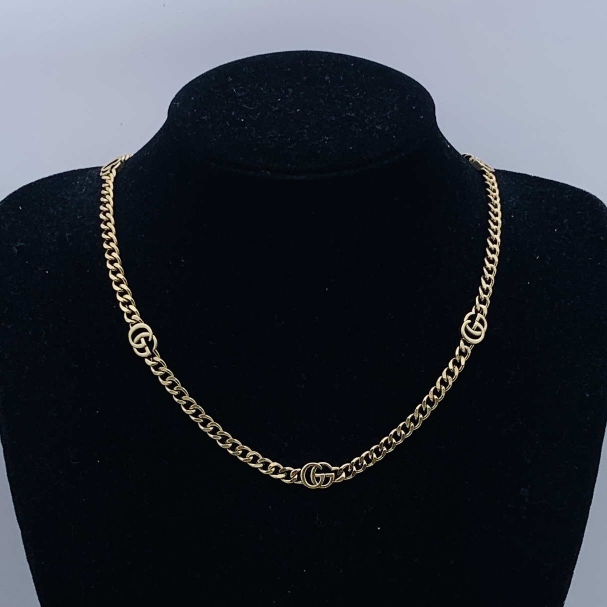Gucci Silver Logo-Accented Necklace 297
