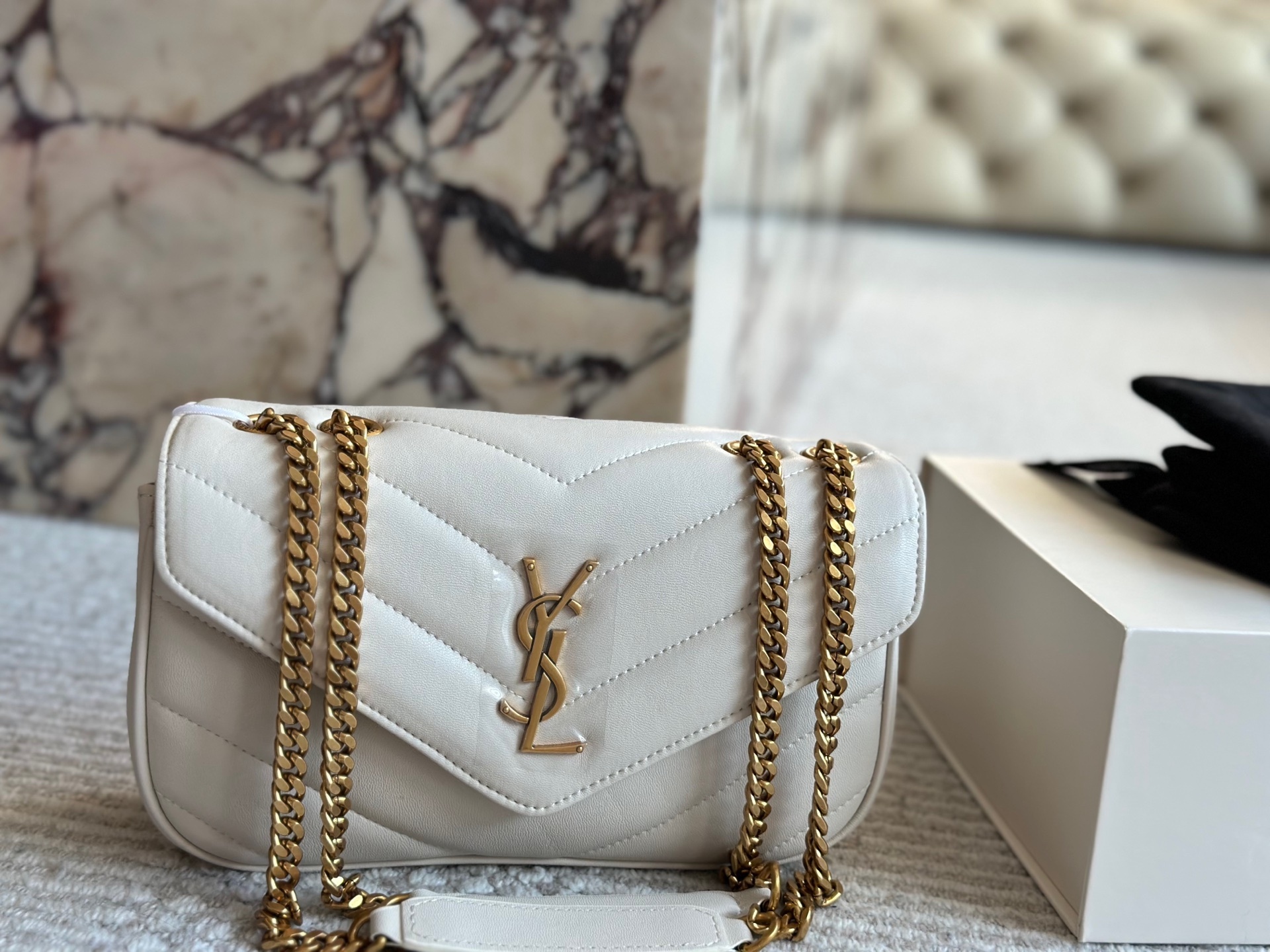 YSL Gold Vintage-Inspired Bag 147