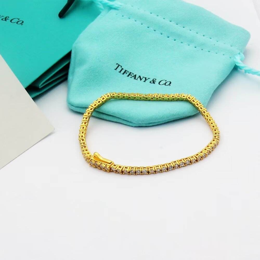Tiffany Silver Logo-Accented Bracelet 237
